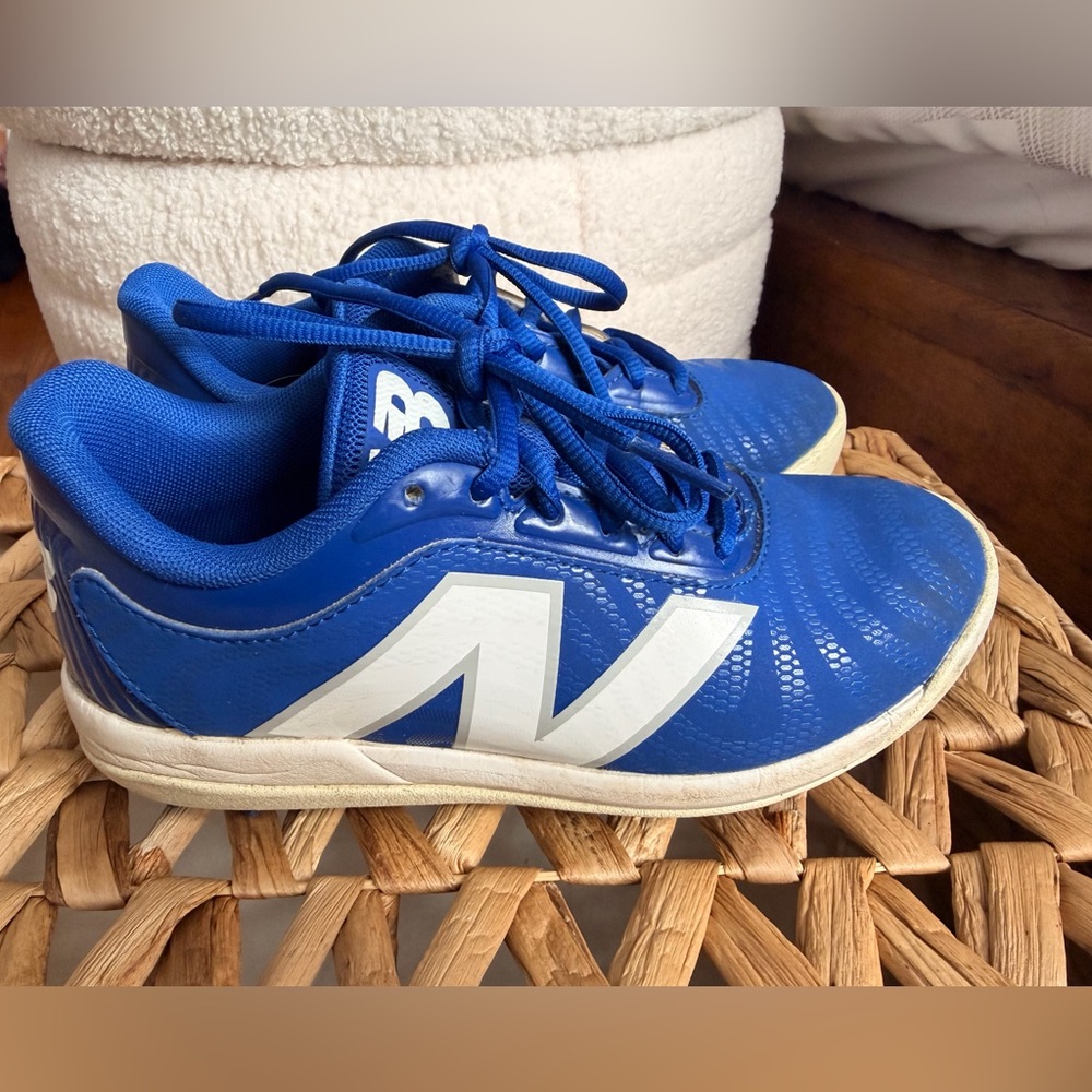 New Balance Kids Royal Blue and White Sneakers